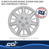 Coast To Coast 16 Inch Wheel Cover Set (MPN: IWC18916S)