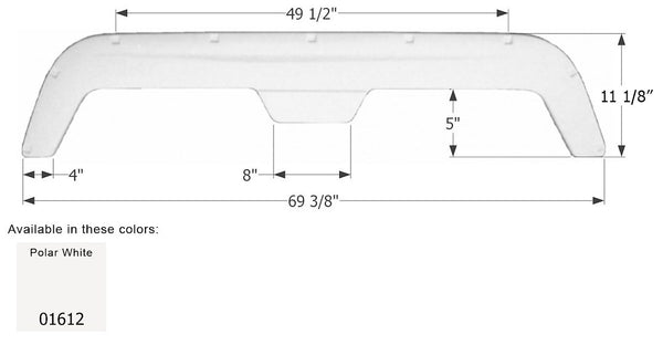 Icon Fender Skirt for Tandem Axle (MPN: 01612)
