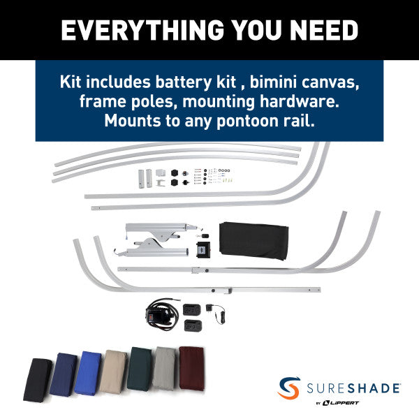 SureShade Battery Powered Bimini Top (MPN: 2021133094)