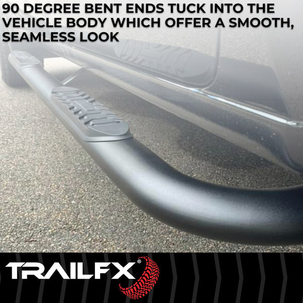 TrailFX 4 Inch Oval Tube Side Steps (MPN: A1011B)