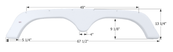 Icon Fender Skirt For Tandem Axle RVs (MPN: 01822)