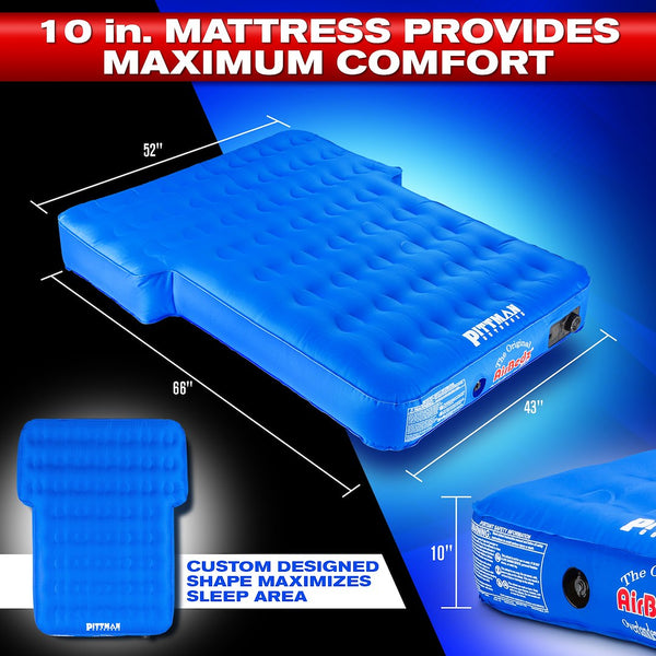 Rear Seat Air Mattress for JEEP, SUV, and Crossover Vehicles (MPN: PPI-BLU_XUV)