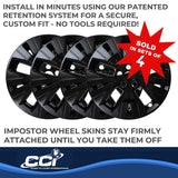 Coast To Coast Impostor Wheel Skin (MPN: IWCIMP503BLK)