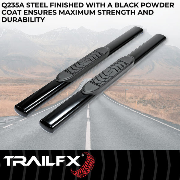 TrailFX 5 Inch Oval Straight Nerf Bar (MPN: A7029B)