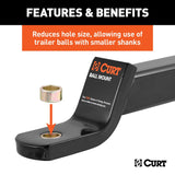 Trailer hitch ball shank reducer (MPN: 21101)