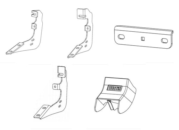 Westin Nerf Bar Mounting Kit (MPN: 28-7122PK)