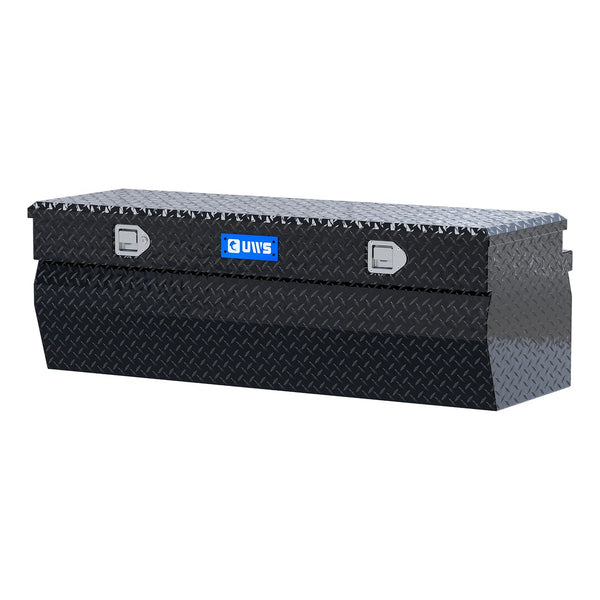 UWS 55-Inch Gloss Black Heavy-Wall Aluminum Wedge Truck Storage Box (MPN: EC20302)