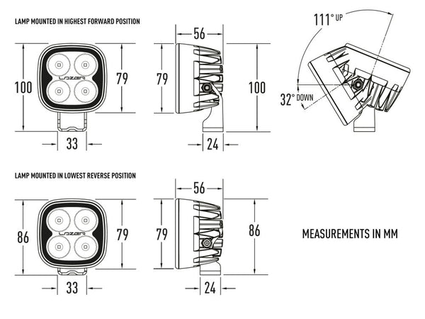 Triple-R Light Utility-25 Work Light (MPN: 00U25-US-B)