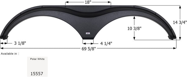 Icon Fender Skirt for Tandem Axle RVs (MPN: 15557)