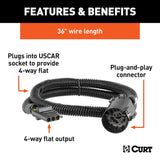 Curt Trailer Wiring Connector (MPN: 55515)