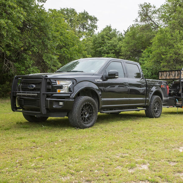 Luverne SlimGrip 88 Inch Black Aluminum Running Boards (MPN: 416088-4055120)