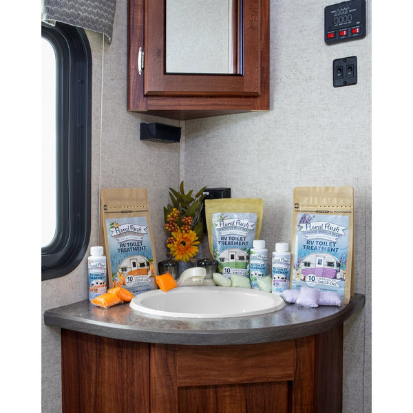 Waste holding tank treatment with floral flush (MPN: 41480)