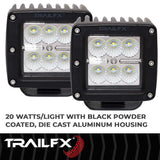 TrailFX LED Driving Fog Lights (MPN: 3X2CFPR)