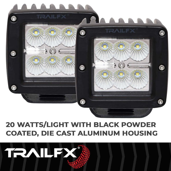 TrailFX LED Driving Fog Lights (MPN: 3X2CFPR)