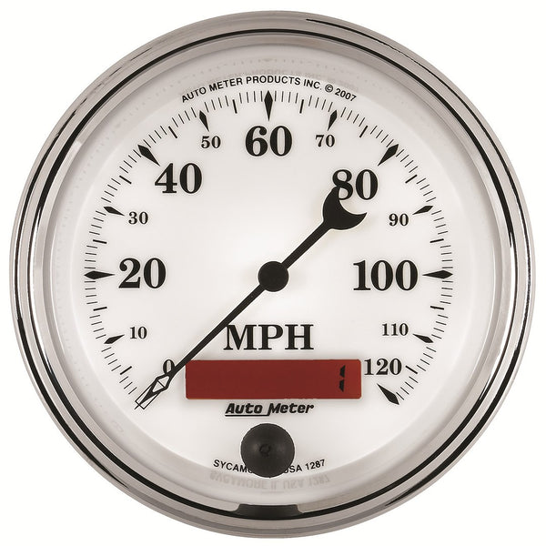AutoMeter Speedometer Old Tyme White II (MPN: 1287)