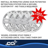 15 Inch Wheel Cover Set by Coast To Coast (MPN: IWC53415S)
