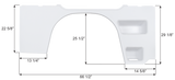 Icon Fender Skirt for Winnebago Models (MPN: 15396)
