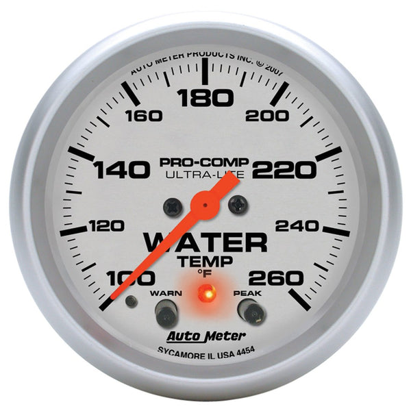 AutoMeter Ultra-Lite Water Temperature Gauge (MPN: 4454)