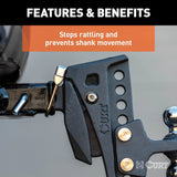 Trailer Hitch Receiver Tube Anti Rattle Bracket (MPN: 22325)