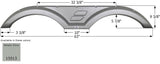 Icon Fender Skirt for Tandem Axle RVs (MPN: 15013)