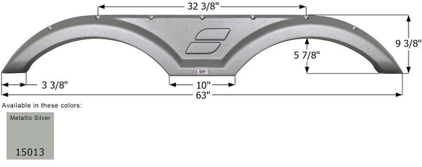 Icon Fender Skirt for Tandem Axle RVs (MPN: 15013)