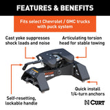 CURT A30 Fifth Wheel Trailer Hitch (MPN: 16070)