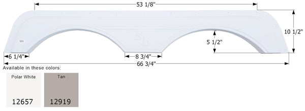 Icon Fender Skirt For Tandem Axle (MPN: 12919)