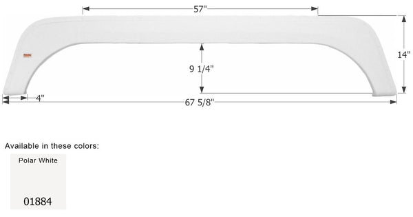 Icon Fender Skirt For Tandem Axle RVs (MPN: 01884)