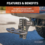 CURT Adjustable Trailer Hitch Ball Mount (MPN: 45900)