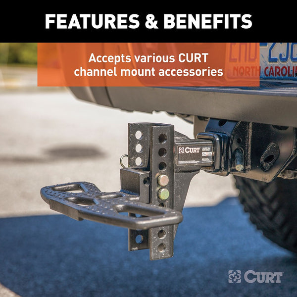 CURT Adjustable Trailer Hitch Ball Mount (MPN: 45900)
