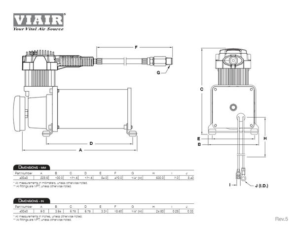 VIAIR Air Compressor (MPN: AC-400K)