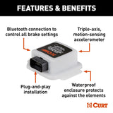 CURT Echo Wireless Trailer Brake Controller (MPN: 51200)