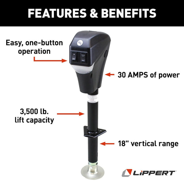Lippert Components Electric A Frame Jack (MPN: 285318)