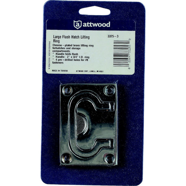 Boat hatch pull with lift ring (MPN: 3325-3)