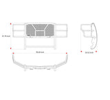 Black Horse Off Road Grille Guard (MPN: RU-FOF217-B)