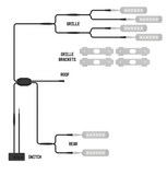 BUILTBRIGHT Warning Light Wiring Harness (MPN: BB8KB06)