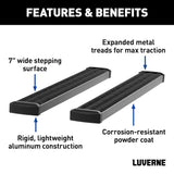 Luverne Grip Step Black Aluminum Running Board (MPN: 415100-401744)