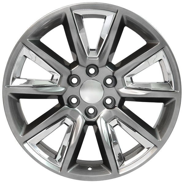 OE Wheels CV73B 22 Inch Aluminum Wheel (MPN: CV73B-22090-6550-24HB-IC)