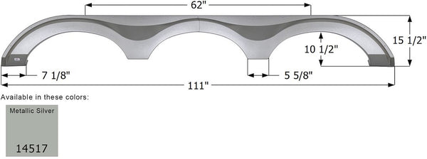 Icon Fender Skirt For Triple Axle RVs (MPN: 14517)
