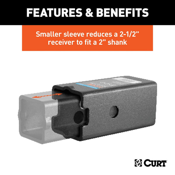 Trailer Hitch Receiver Tube Adapter (MPN: 45408)