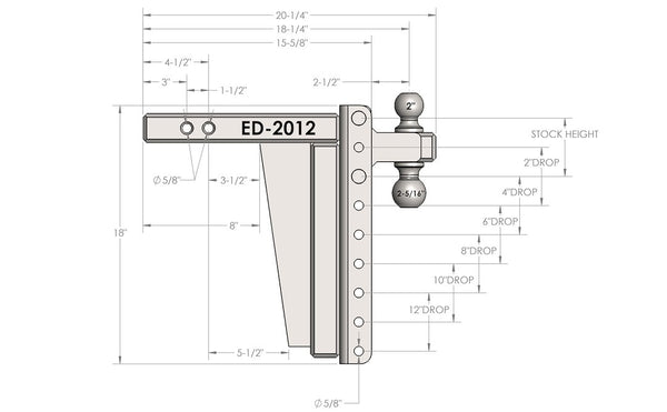 Bulletproof Hitches Extreme Duty Hitch (MPN: ED2012)