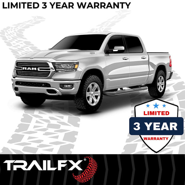 TrailFX Nerf Bar 4 Inch Oval Tube Side Steps (MPN: A1006B)