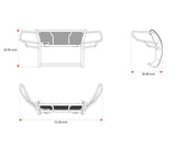 Black Horse Off Road Grille Guard (MPN: RU-FORA19-B)