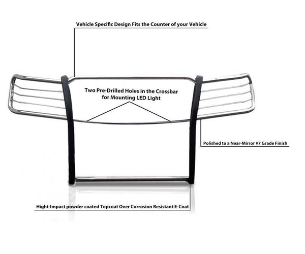 Black Horse Off Road Grille Guard (MPN: 17A035700A2MSS)