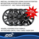 Coast To Coast 15 Inch Wheel Cover Set (MPN: IWC53415BLK)