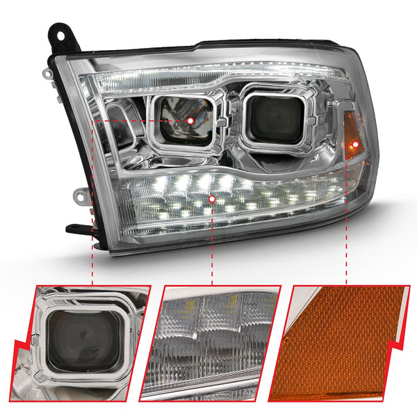 AnzoUSA Headlight Assembly With Projector Beam (MPN: 111442)