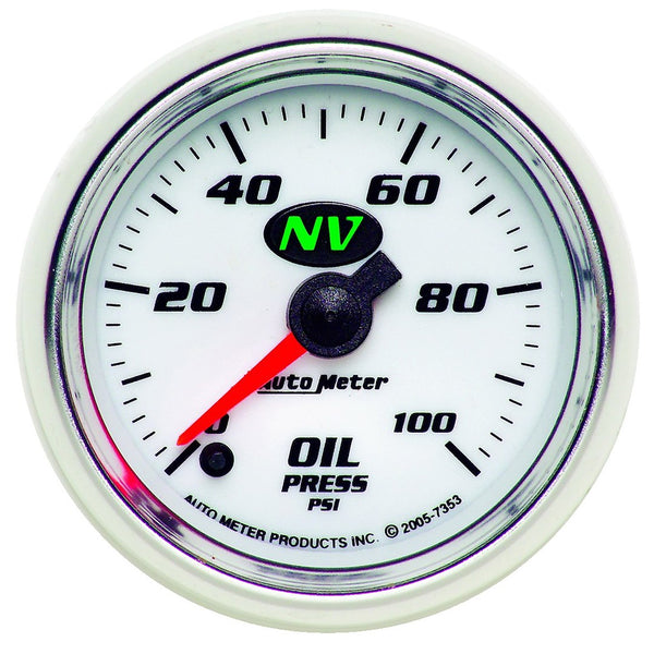AutoMeter Gauge Oil Pressure NV Series (MPN: 7353)