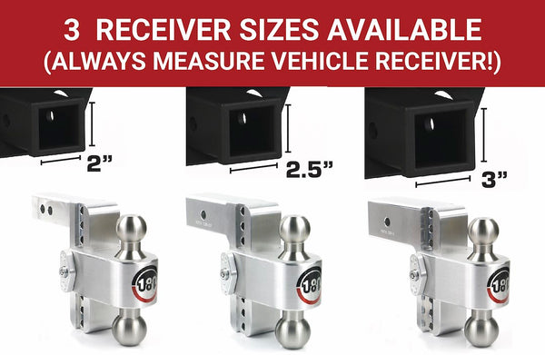 Weigh Safe Adjustable Ball Mount (MPN: LTB8-2.5-KA)