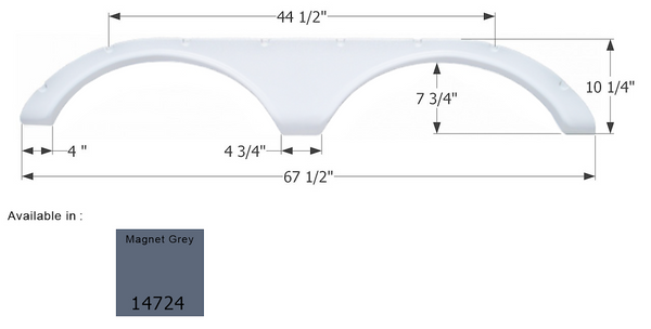 Icon Fender Skirt for Tandem Axle RVs (MPN: 14724)