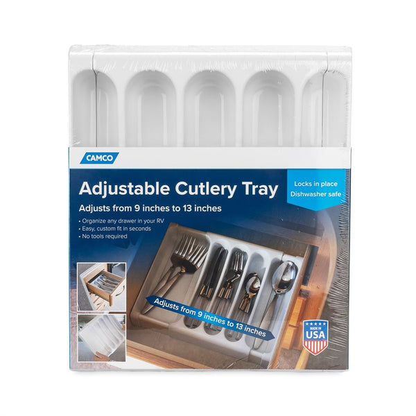 Adjustable Cutlery Tray for RV and Marine Use (MPN: 43503)
